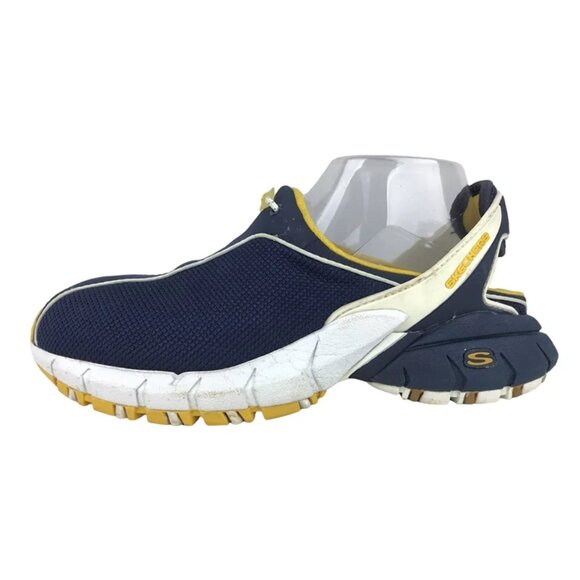 Skechers Womens SN 2495 Blue Yellow Slip On Low Top Sneaker Shoes Size US 8.5‎ - Picture 2 of 9